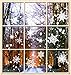 Moon Boat 379 Pieces Christmas Snowflake Window Clings Decals - Xmas/Holiday/Winter Wonderland White Decorations Ornaments Party Supplies,10 Sheets