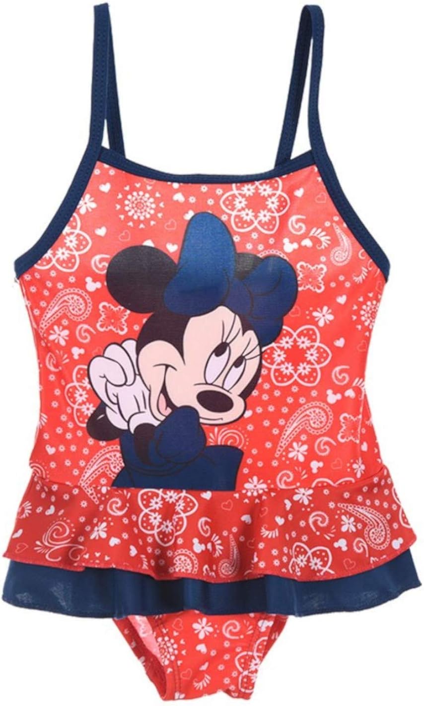 Minnie Maillot De Bain 1 Piece Bebe Fille Rouge Et Marine De 6 A 24mois Bebe Vetements