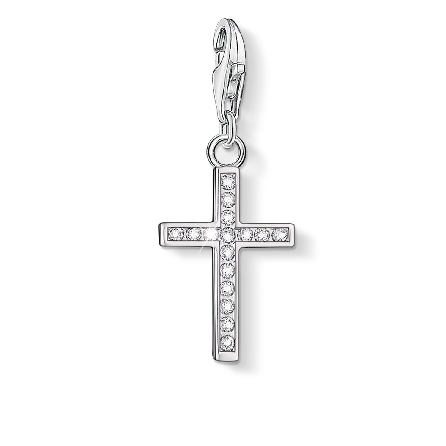 Thomas Sabo Women Charm Pendant Cross Charm Club 925 Sterling Silver 0049-051-14