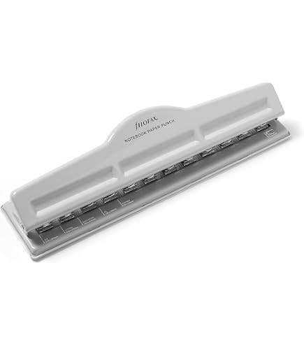 Perforatrice Portable Filofax Personal - Pour Organiseur à Anneaux, 6 Trous, Avec Règle Intégrée