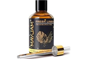 MAYJAM 100ML/3.38FL.OZ Fresh Linen Fragrance Oils with Glass Dropper, Essential Oils for Diffusers for Home, Long Lasting Scented Oils for Diffusers Soap Candle Making