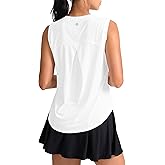 SANTINY Women's Sleeveless Workout Tops Breathable Lightweight Active Tennis Yoga Shirts Athletic Running Tank Tops for Women