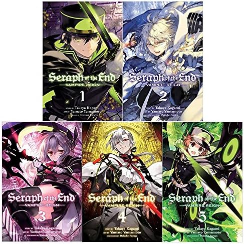 Seraph of the end vampire reigh gn series 1: 5 books Vol 1 to 5 collection set Paperback – 1 Jan. 2018