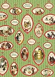 Cavallini & Co. Christmas Cats Decorative Paper Sheet