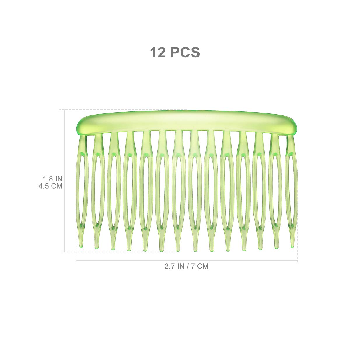 Lurrose 12pcs Colorful Plastic Side Combs DIY Hair Combs Hair Side Combs Insert Combs for Women (Random Color) : Beauty