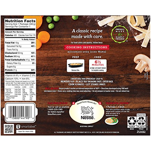 Stouffer's Turkey Tetrazzini, 12 oz (Frozen) - Image 4