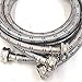 Washing Machine Hoses (10FT) - OCT Connect for Easy & Secure Tightening - Universal Fit to All Wash Machines - (2 Pack) Stainless Steel - Burst Proof Washer Water Supply Line