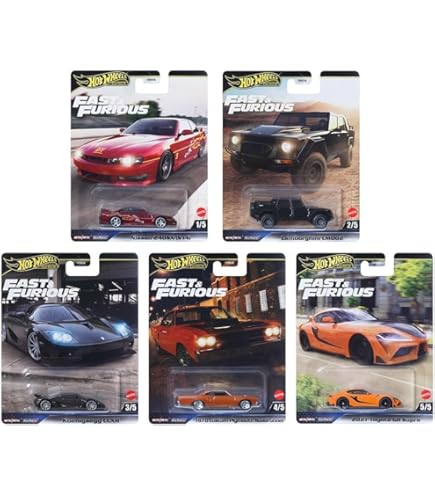Amazon.com: Hot Wheels Fast & Furious Die-Cast Cars Collection, 5