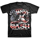 Johnny Cash Unisex-Adult Johnny Cash Official Merch American Eagle Short Sleeve Shirt