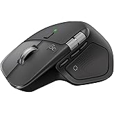 Logitech MX Master 4 for Mac, Ergonomic Bluetooth Mouse with Advanced Performance Haptic Feedback, Ultra-Fast Scrolling, USB-