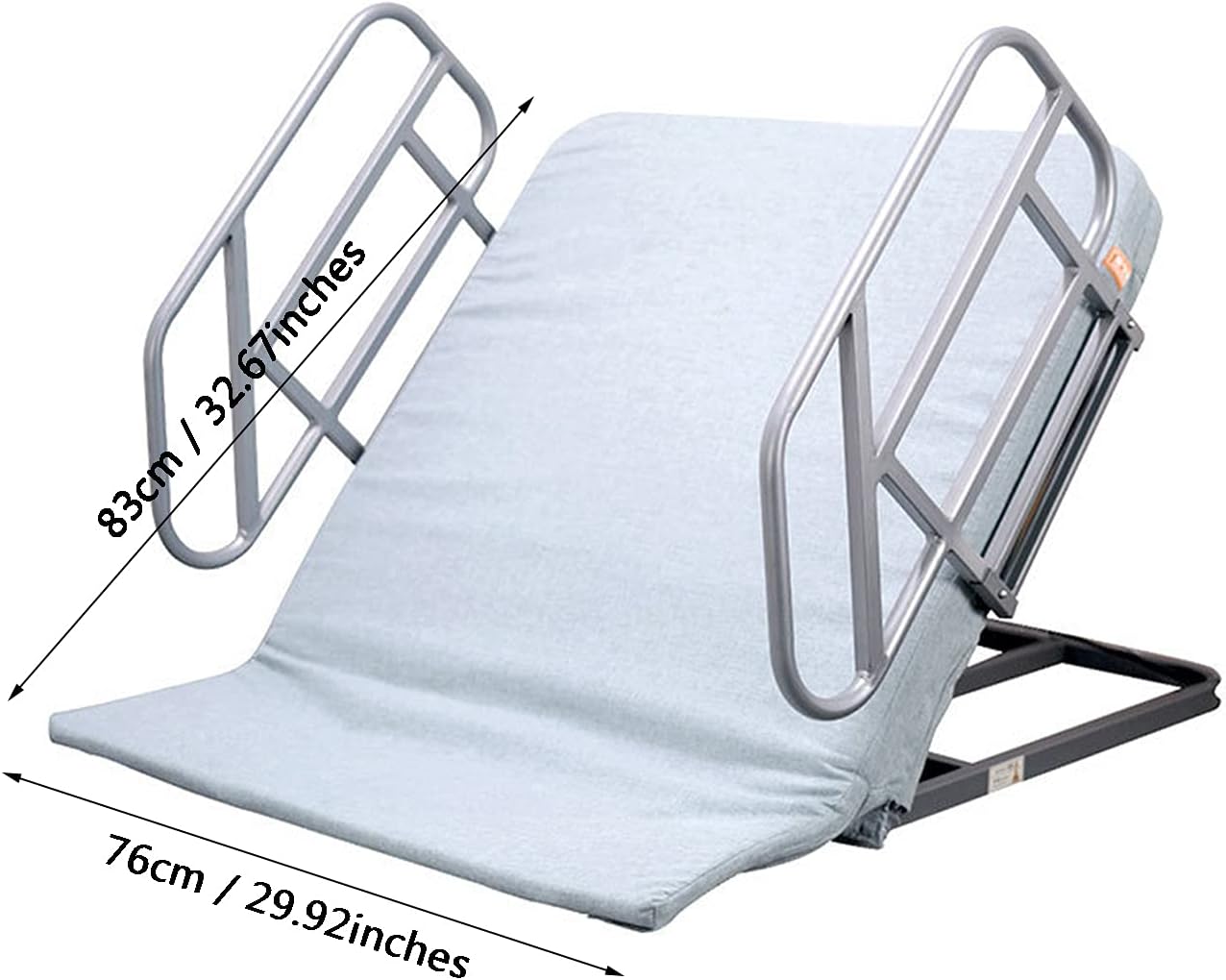 WLL-DP Portable Electric Bed Backrest, Adjustable Sit-Up Back Rest with Guardrail, Fits Standard Hospital Bed, Family Nursing Home Rehabilitation Center Nursing,Blue: Home & Kitchen