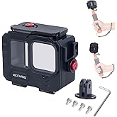 MechRig Aluminum Waterproof Case for GoPro HERO13 Black HERO12 HERO11 HERO10 HERO9 Action Camera 80M Deep Waterproof Horizontal and Vertical Shooting Switch (Standard-63071)