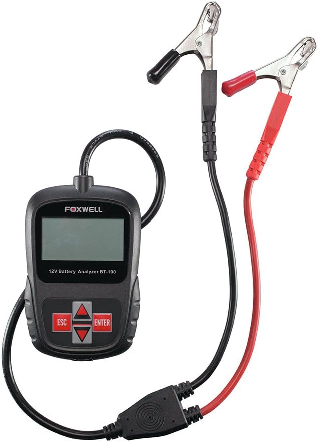 Foxwell BT100 Car Battery Analyser/Tester, 12 V, Black