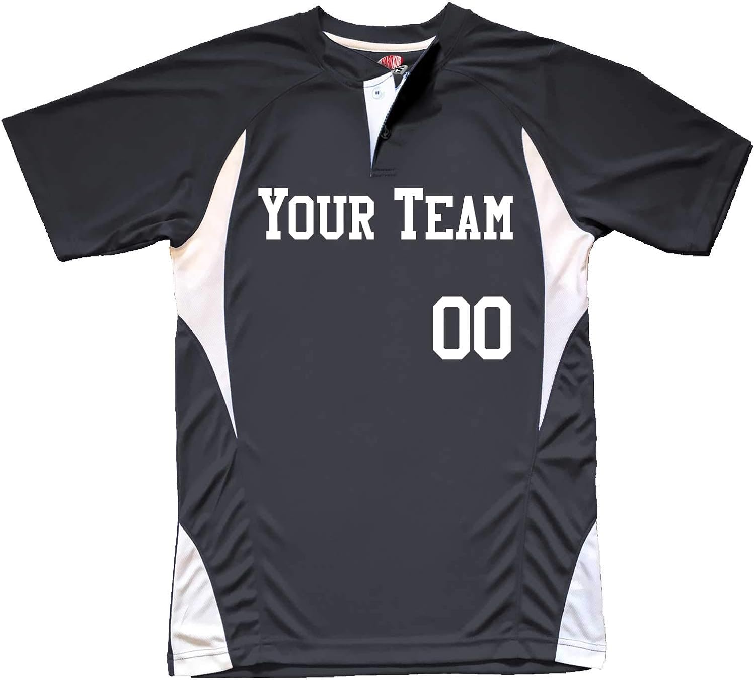 grey and white baseball jersey