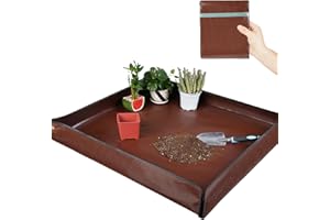 HNXTYAOB 39"x 39" Extra Large Potting Mat for Indoor Plants Transplanting and Potting Soil Control-Gardening Gifts for Plant Lovers