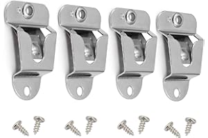 Xinghonyac 4 Pcs Car Microphone Hook, Screws Hand Microphone Hanger, CB Mic Hanger Clip Hook for Kenwood Mobile Radio