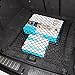 Zone Tech Vehicle Trunk Mesh Cargo Net - Black Premium Quality Universal Fit Cargo Storage Organizer with 3 Mounting Options