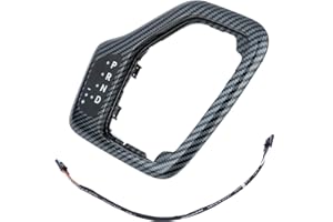 YOUYIEN Upgrade Shifter Bezel with Harness Kit(Carbon Fiber).Fit for Jeep Cherokee 2014-2018.Transmission Bezel with Harness.Replaces Part # 5YD27XSAAA,601-402,68413957AA.