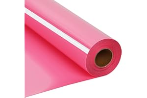 RENLI·TONG RENLITONG Pink HTV Iron on Vinyl 12Inch by 20ft Roll HTV Heat Transfer Vinyl for T-Shirt HTV Vinyl Rolls for All Cutter Machine - Easy to Cut & Weed for Heat Vinyl Design
