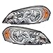 Brock Aftermarket Replacement Driver Left Passenger Right Halogen Combination Headlight Assembly Set Compatible with 25958359 25958360