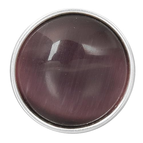 Andido Chunk 18 mm Cateye lila für Chunks Armband Druckknopf Click Button NC0079-02AF