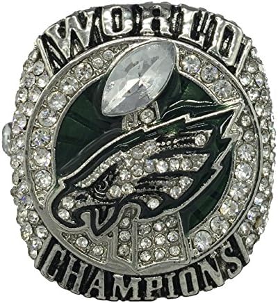AMOH JERCY 2017-2018 NEW Philadelphia Eagles Football Super Bowl LII World Foles and Wentz Championship Replica Ring (WENTZ, 12)