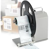 Frifreego Automatic Label Rewinder, Speed-Adjustable Sticker Rewinder, Bidirectional Label Rewinding Machine, Synchronized with Printer, 1"/1.5"/3" Core Holder, Width 3.54"