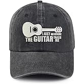 Bshuey Guitar Lover, Embroidered Guitar Gifts Music Hat for Men Women Dad Hat Baseball Cap Adjustable Unisex