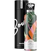 Bougie Mai'a Insulated Water Bottle, Gift Tube, 25-Ounces, Stainless Steel, Multicolor, Kitchen Décor