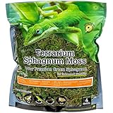 Galápagos (05213) Terrarium Sphagnum Moss, 5-Star Green Sphagnum, Natural, 4QT