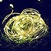 Vmanoo LED String Lights 72 Feet 200 LED Solar Powered Copper Wire Starry Rope Xmas Lights Indoor Outdoor Lighting for Home Garden Party Path Lawn Wedding Christmas DIY Decoration 2-Pack (Warm White)