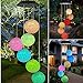LED Solar Powered Wind Chime Light Garden Outdoor Hanging Spinner Lamp Color Changing,Suit for Christmas, Halloween,Thanksgiving Day,Mother's Day,Valentine's Day,Party,Unique Decoration (Multicolor)
