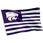Desert Cactus Kansas State University KSU Flag - 3 x 5 Feet Wildcats Banner, Indoor/Outdoor Durable Fabric, 100% Polyester Design (Style Nation)