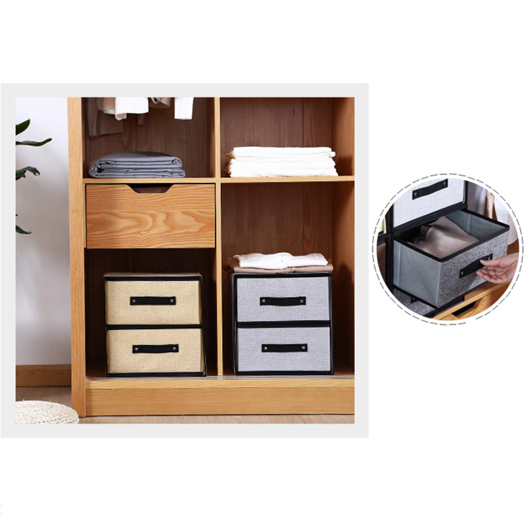 MAGO Waschbar Baumwolle Leinen Aufbewahrungsbox Schublade BH Innen