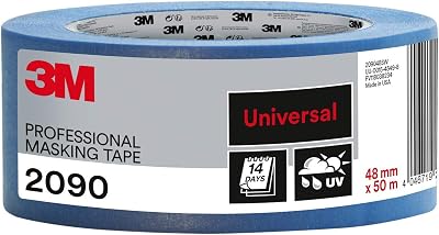 3M Professional Masking Tape 2090 48 mm x 50 m UV Water Resistant Indoor Outdoor