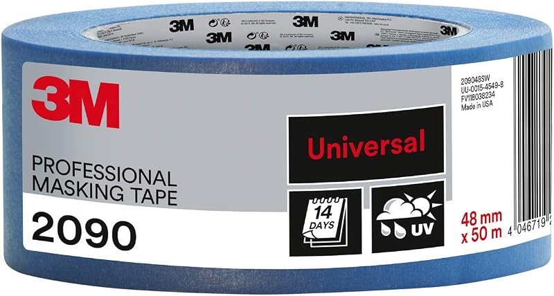 3M Professional Masking Tape 2090 48 mm x 50 m UV Water Resistant Indoor Outdoor