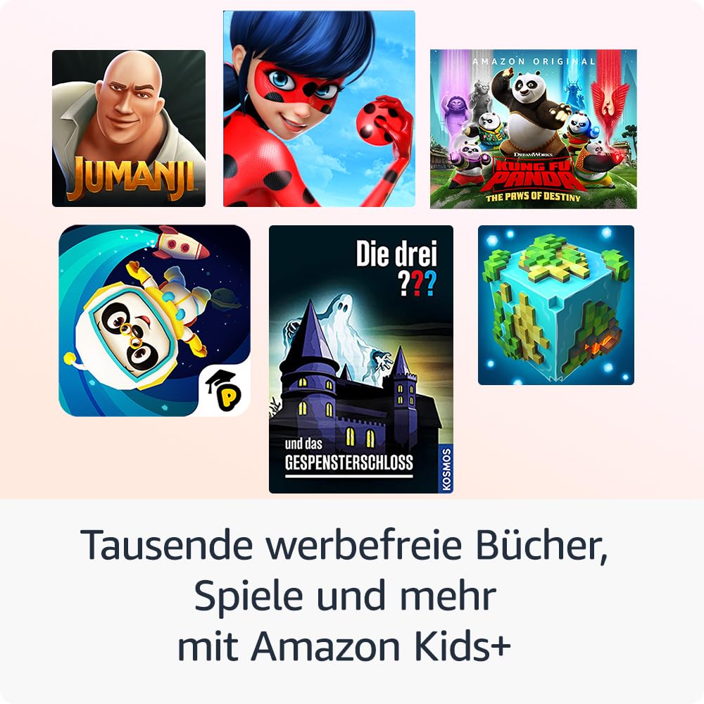 Amazon Fire HD 8 Kids Pro-Tablet (Neueste Generation), für Kinder von 6-12 J. | 3 GB RAM, 8-Zoll-HD-Bildschirm, werbefreie Inhalte, Kindersicherung, 13 Std. Akkulaufzeit, 32 GB, blaugrün (2024)