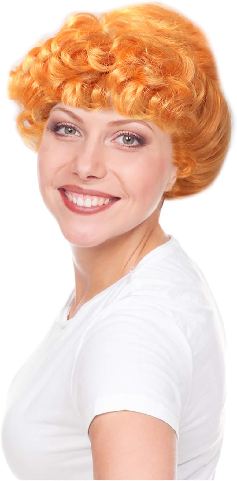 Costume Adventure Orange Updo Bun Wig Wilma Wig Wilma Costume Wig Gibson Wig