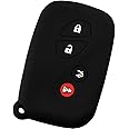 KeyGuardz Keyless Entry Remote Car Smart Key Fob Outer Shell Cover Soft Rubber Protective Case for ES GS is LS