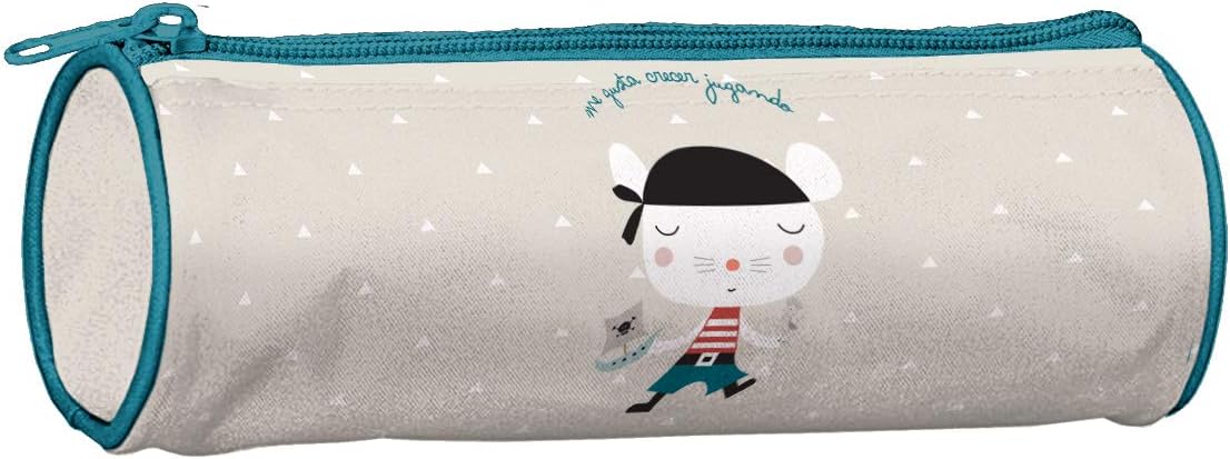Round Pencil Case - Eldeas Infantiles SOS - Pirate, Ivory