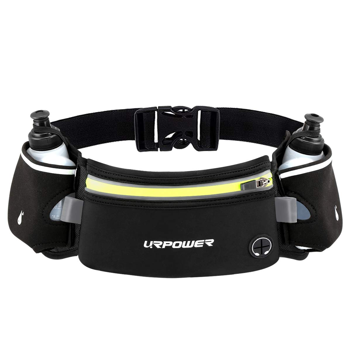 running fanny pack with water bottle