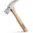 ESTWING Sure Strike Hammer - 20 oz Straight Rip Claw with Smooth Face & Hickory Wood Handle - MRW20S