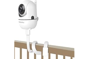 HelloBaby Baby Monitor Mount for HB6550/ Pro/ HB6560/ HB6240/ HB65/ HB6351/ HB6339/ HB66, 20 Inch Flexible Arm Bracket, Sturdy Camera Holder Attaches to Crib Cot Shelves, No Tools or Wall Damage