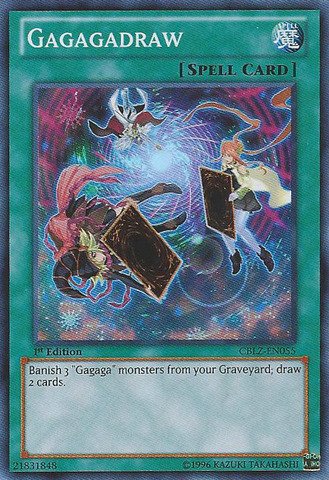 Yu-Gi-Oh! - Gagagadraw (CBLZ-EN055) - Cosmo Blazer - Unlimited Edition - Super Rare
