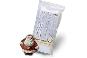 MODOH Instant Paper Mache Powder 1.1 Pounds White, Papier Mache Mix Object to Decorate, White Paper Mache Clay for Drawing, Art Clay Perfect for Artists and Crafts Projects