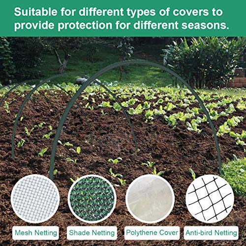 4 Gardzen+Greenhouse+Hoops+24pcs