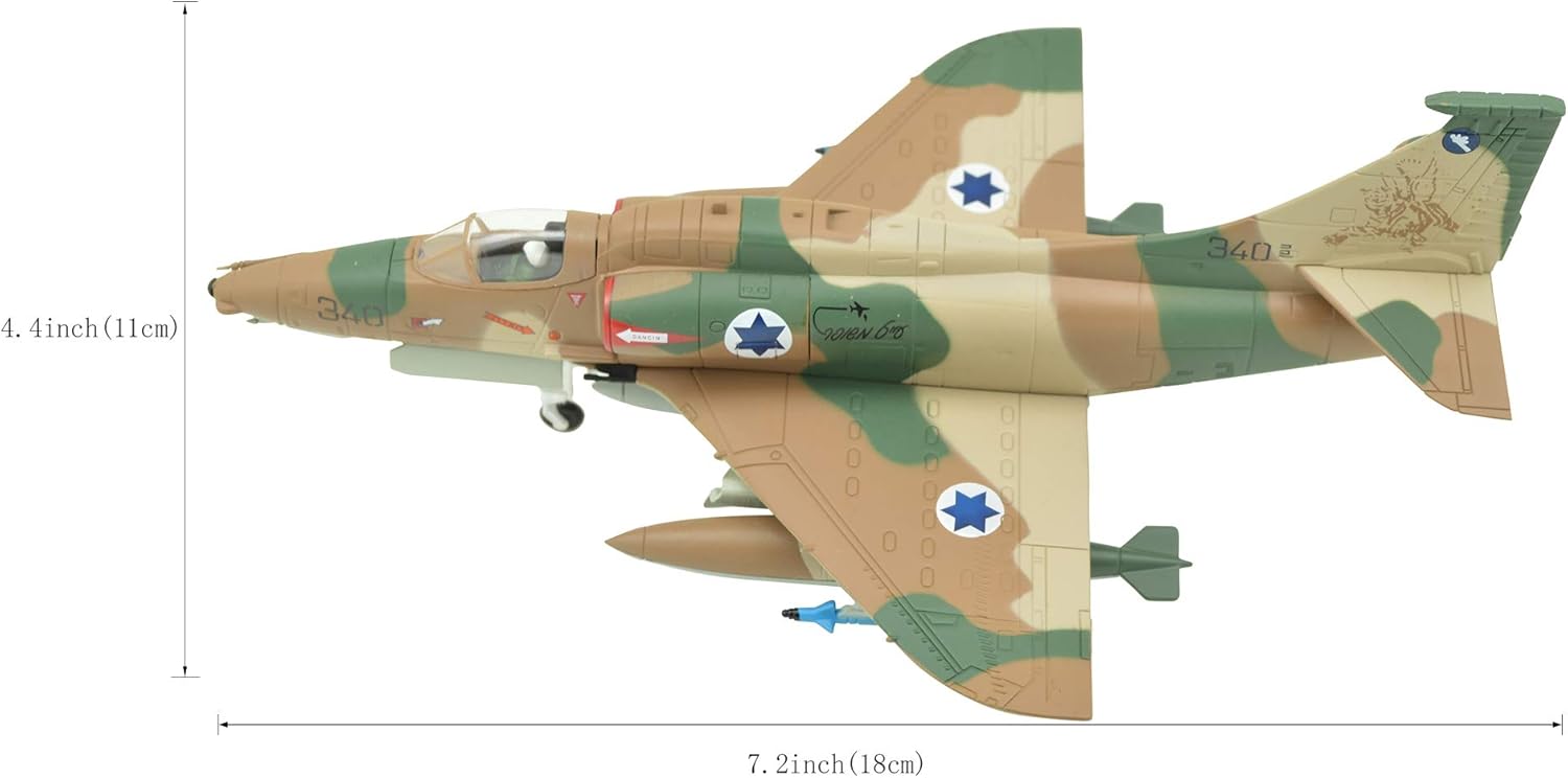 172 A4M Skyhawk Attack Fighter Metal Military Airplane Model,Israeli Air Force eBay