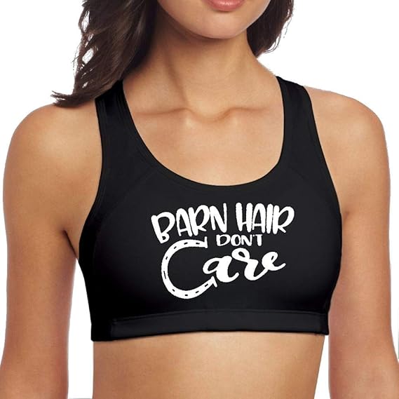 Ji Fanfankurui Barn Hair Don T Care1 Women S Sports Bra