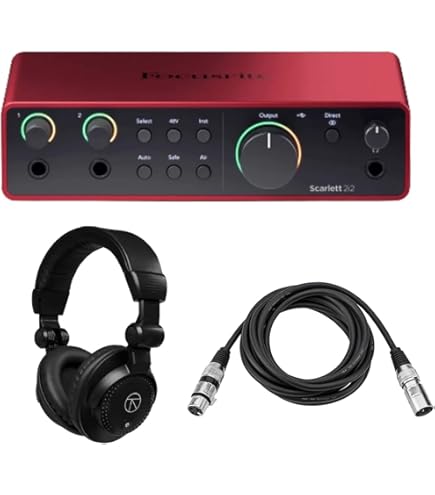 Amazon.com: Scarlett 2i2 4th Gen USB Audio Interface w/Buhne XLR10