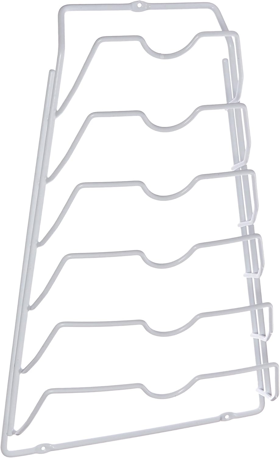 Organize It All 1963W Metal Pot Lid Rack, White, 10.63: Home & Kitchen